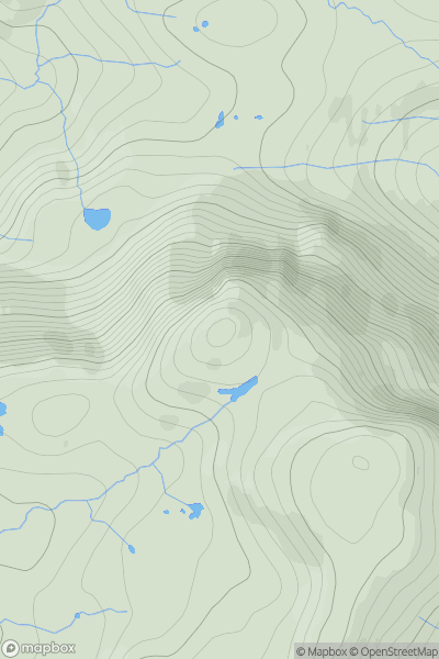 Thumbnail image for Creag na h-Iolaire [Applecross to Achnasheen] [NG899443] showing contour plot for surrounding peak